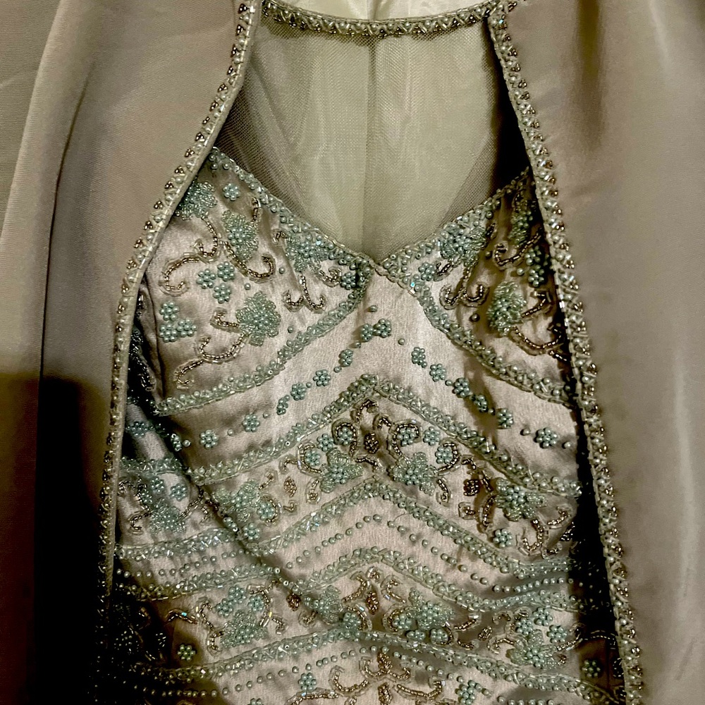 Mother-of-the-Bride Evening Gown gorgeous light jade green